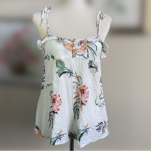 Urban Outfitters Lightweight Floral Romper w/Ties on Shoulders (Size: XS) - Picture 7 of 16